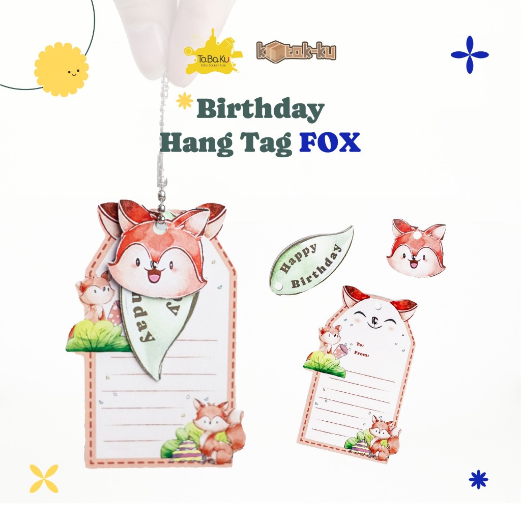 

Kotak-ku Hang Tag Set Birthday