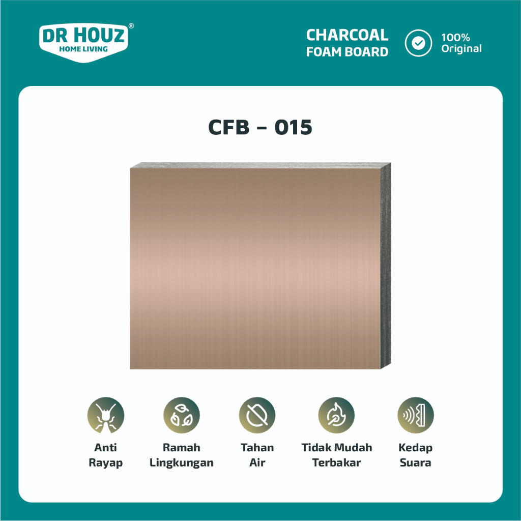 DR.HOUZ - Charcoal Foam Board - CFB 015 Metal (Wall Board)