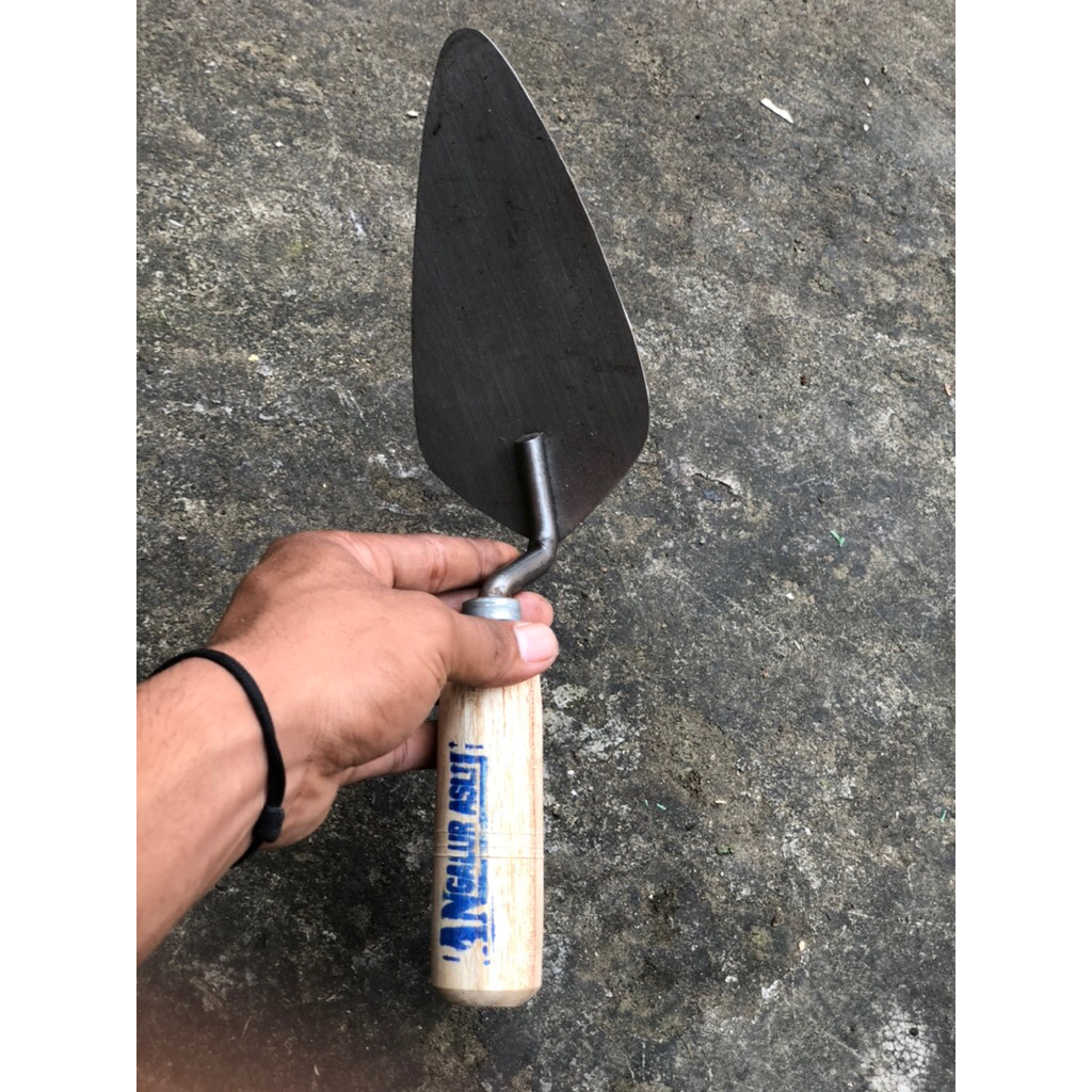 Sendok Semen Cetok Galur Asli Original 18 cm  paku 4 baja putih kuat