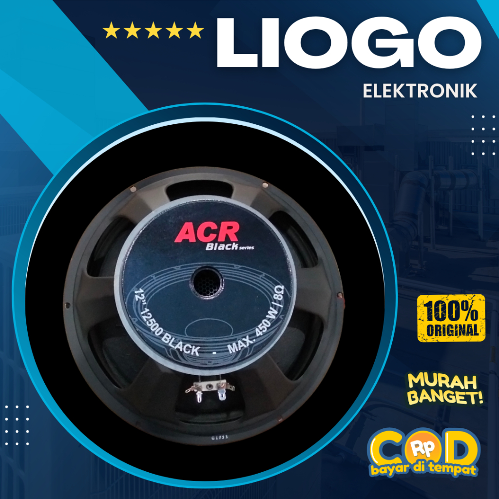 Spiker ACR 12 Inch ACR 12500 Black Woofer ACR 12 Inch 12500 Black Original