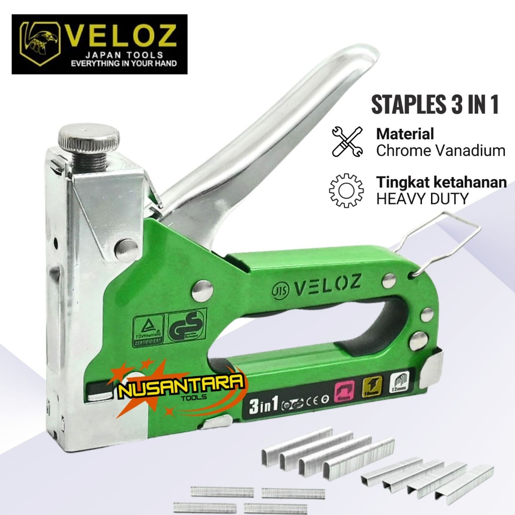 

Staple Gun Tacker 3in1 Tekiro/veloz Staples tembak gun Taker Stapler Tembak Jok Motor Kerajinan Tangan Figura