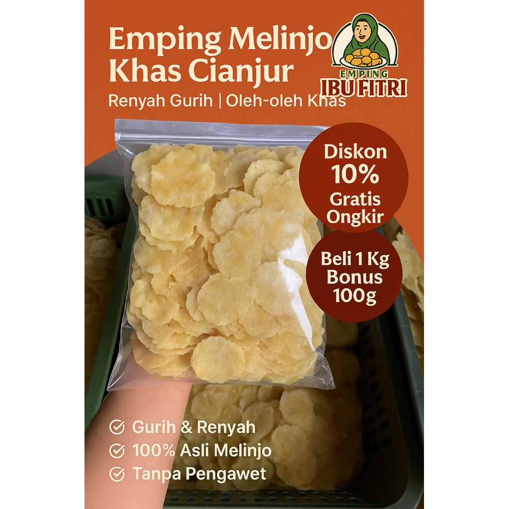 

Emping Melinjo Asli Cianjur – Emping Ibu Fitri | Renyah Gurih | Oleh-oleh Khas
