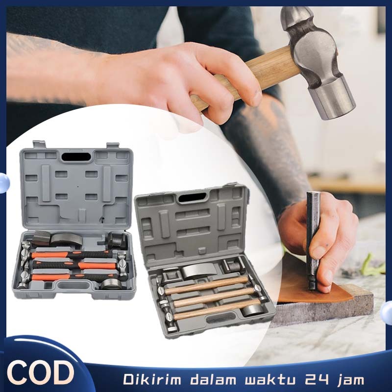 7pcs/set Alat Ketok Magic  Alat Ketok Magic Palu Mobil Body Repair Ketok Magic Mobil Penyok