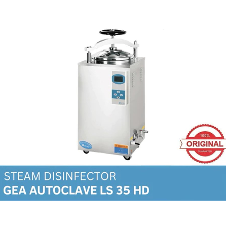 Autoclave GEA LS35HD LS50HD LS75HD LS100HD Vertical Steam Sterilizer Alat Sterilisasi Medis Asli - L