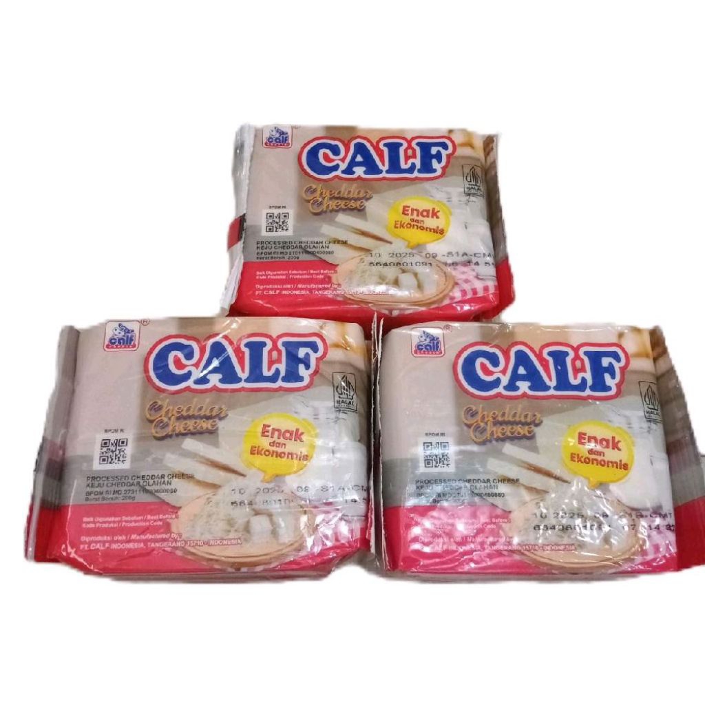 

keju parut cheddar CALF kemasan 200gr