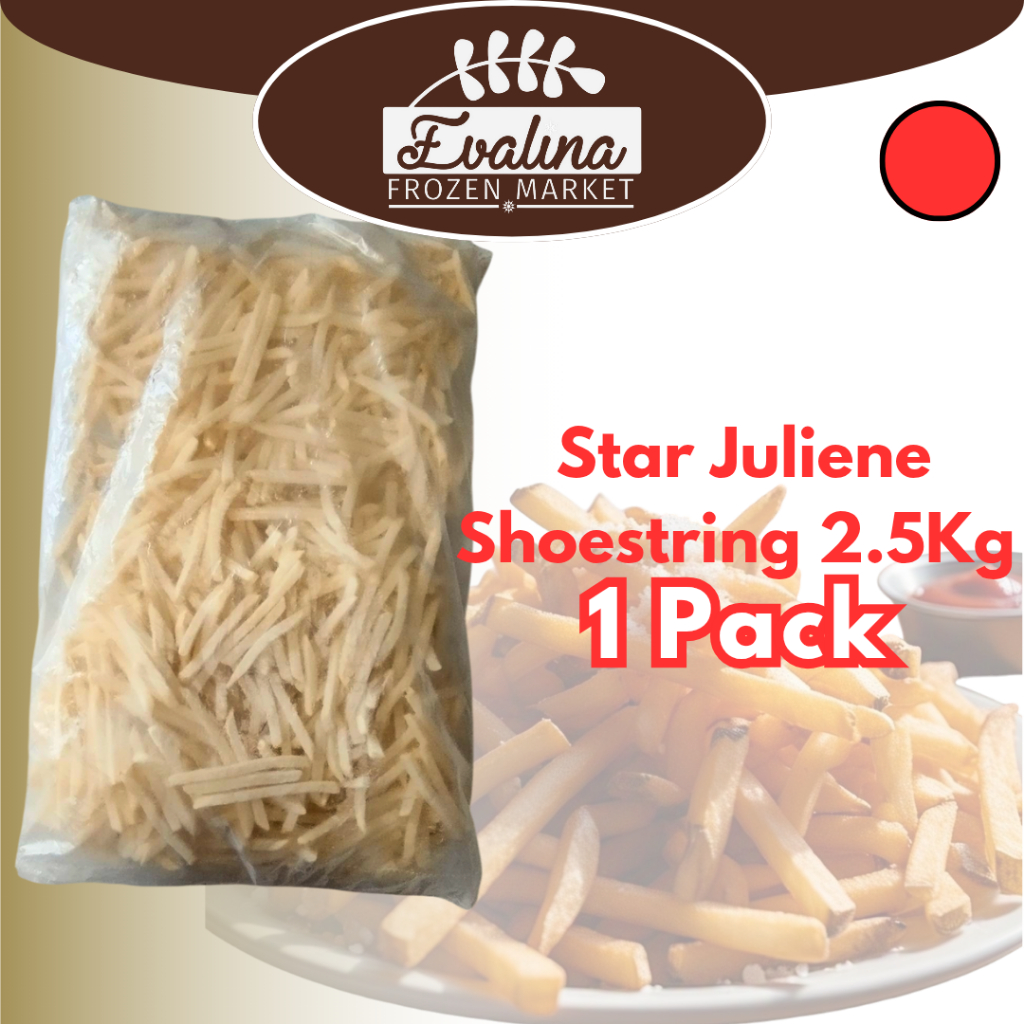 

Kentang Shoestring McCain Star Julienne French Fries 2,5kg McCain Star Julienne Fries 2,5kg