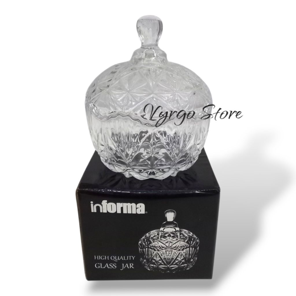 Toples kaca Glass Jar mini Informa