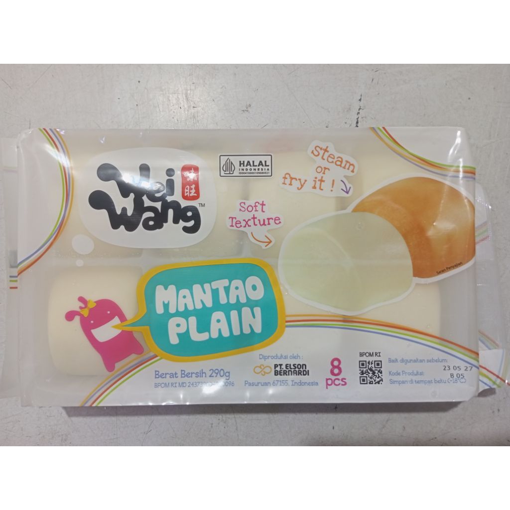 

Weiwang mantau plain tanpa rasa isi 8s 290gr