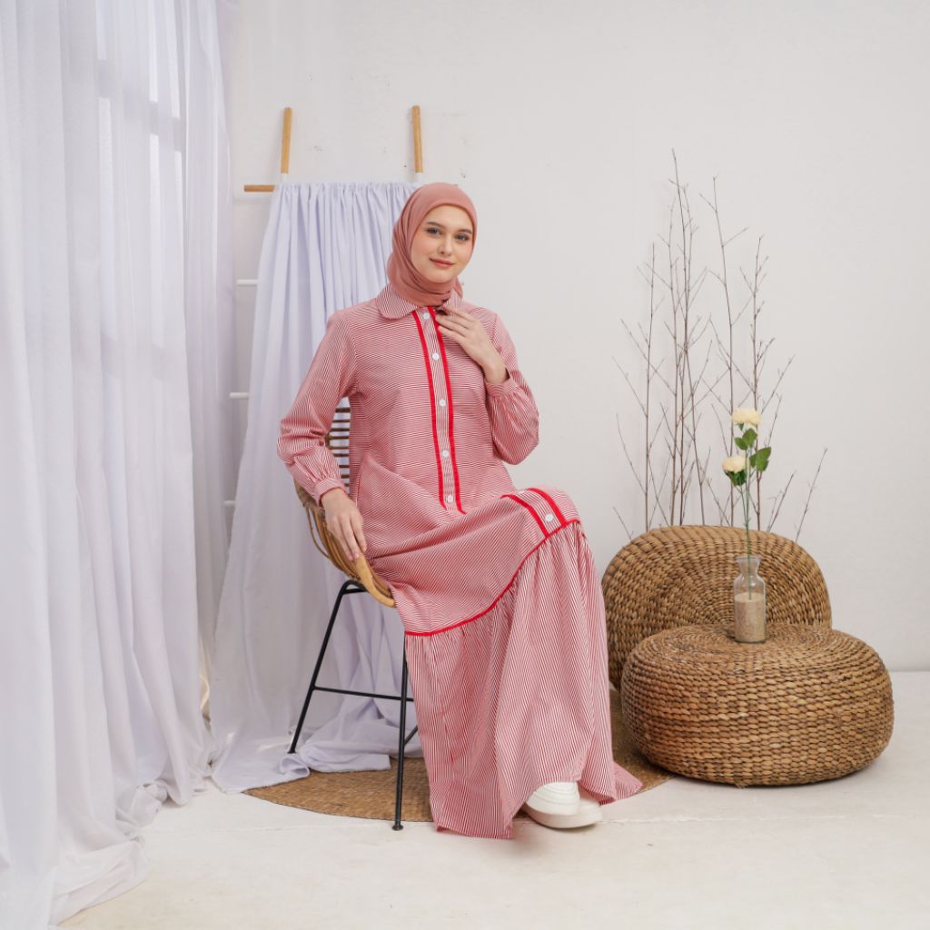 Gamis Merah Putih 123