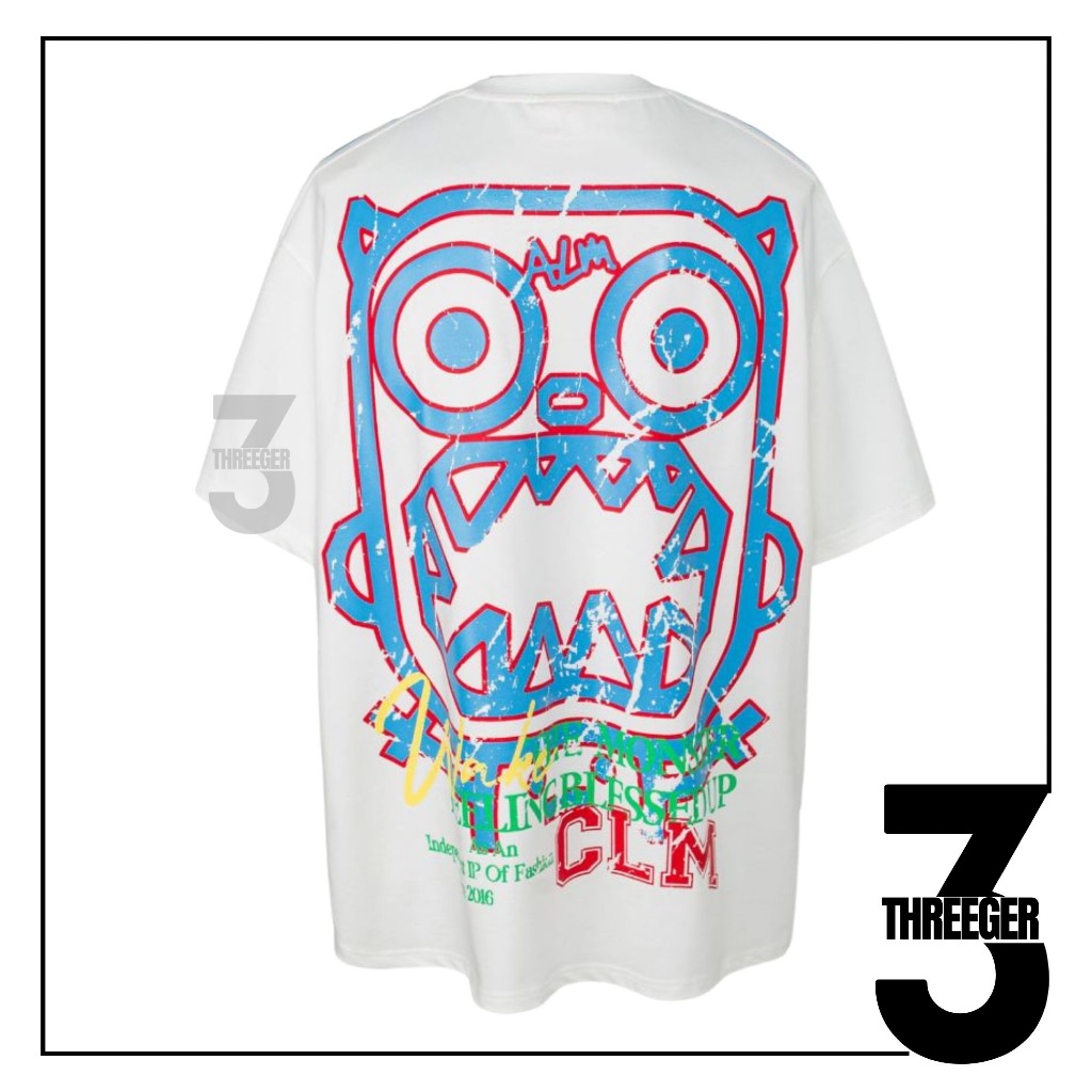 Calmmind Collage Monster Tee White Original / Calmmind Original