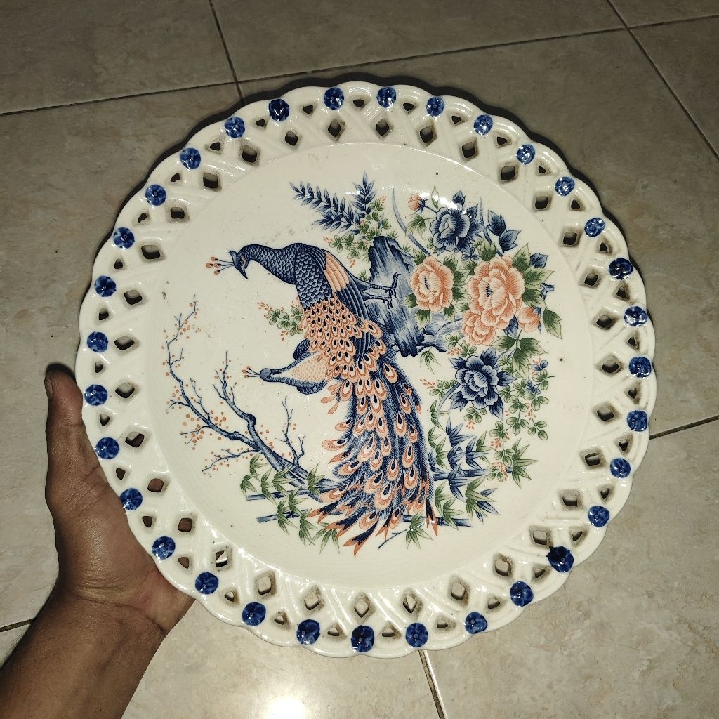 piring keramik antik jadul peninggalan
