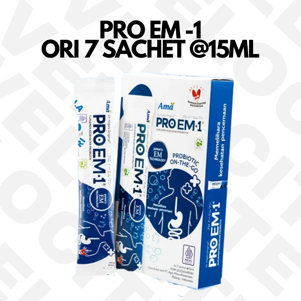PRO EM1 Original 7 Sachet / BOX 15ml/sachet Suplemen Kesehatan Probiotik Original PRO EM-1 Suplement