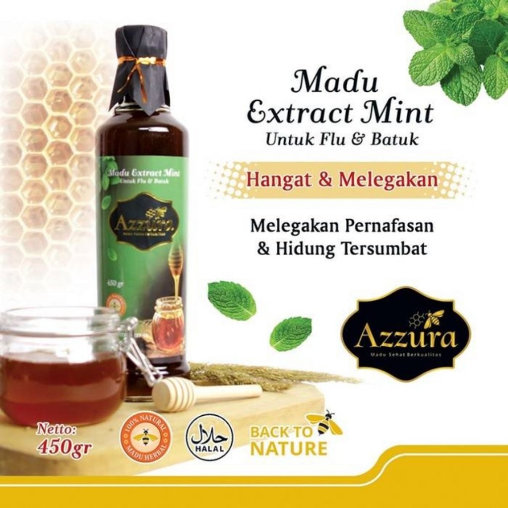 

Madu Azzura- Madu Extrack mint 500 gr