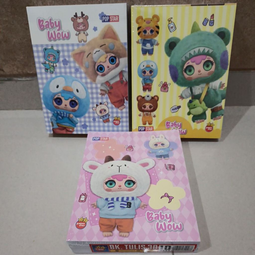 

buku tulis pop mart baby three / buku tulis murah