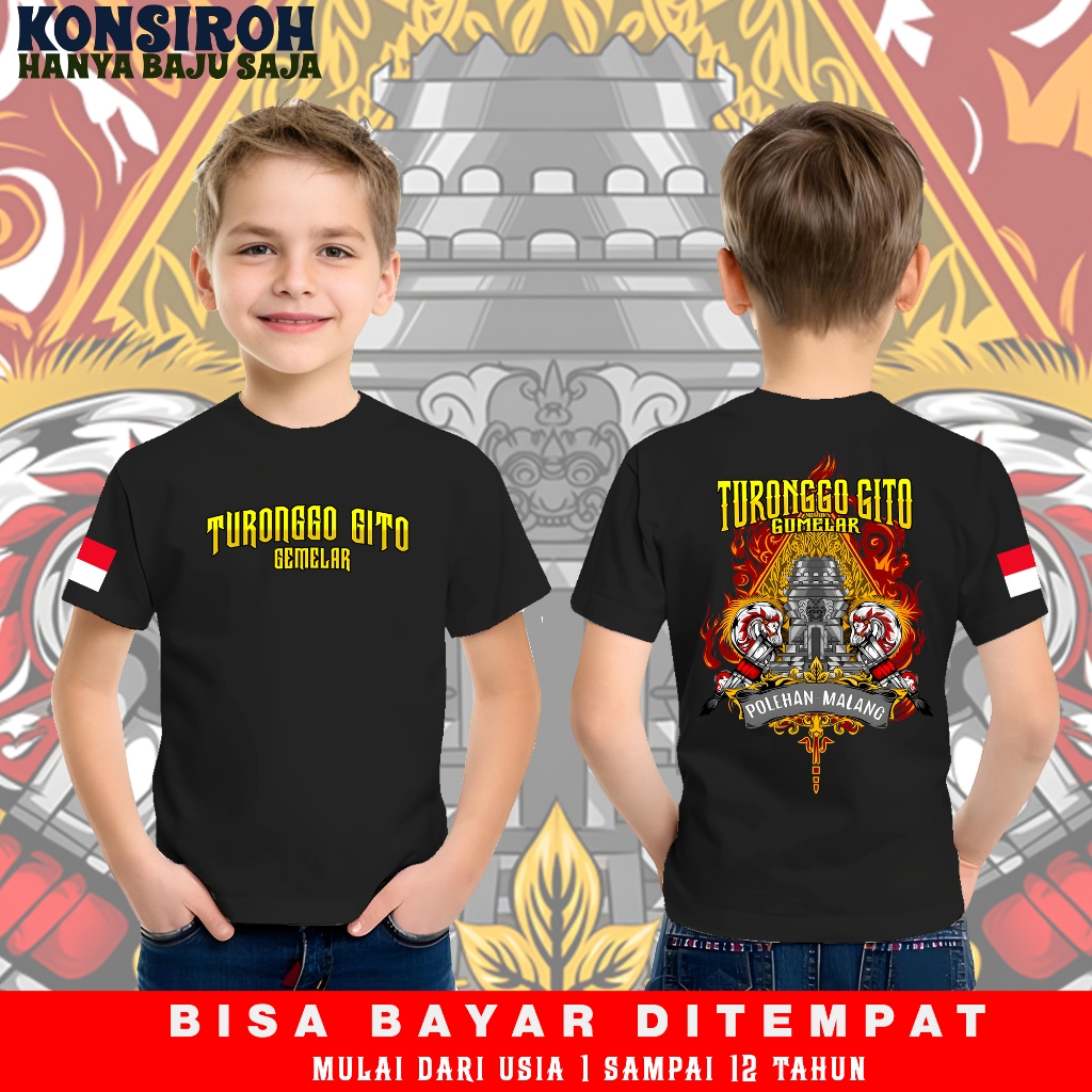 Kaos Anak Campursari Turonggo Jaranan Gito Gumelar Indonesia Baju Anak Turonggo Simo Barong Tshirt J
