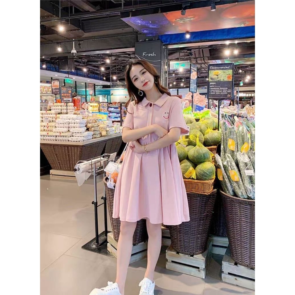 Dress Kasual Wanita A-39/Dress lengan pendek wanita/Dress santai wanita/Dress Korean Style Wanita/Dr