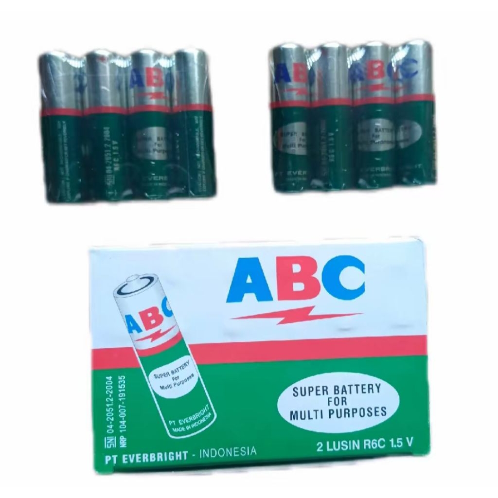 Batere Baterai AA ABC (4 buah)