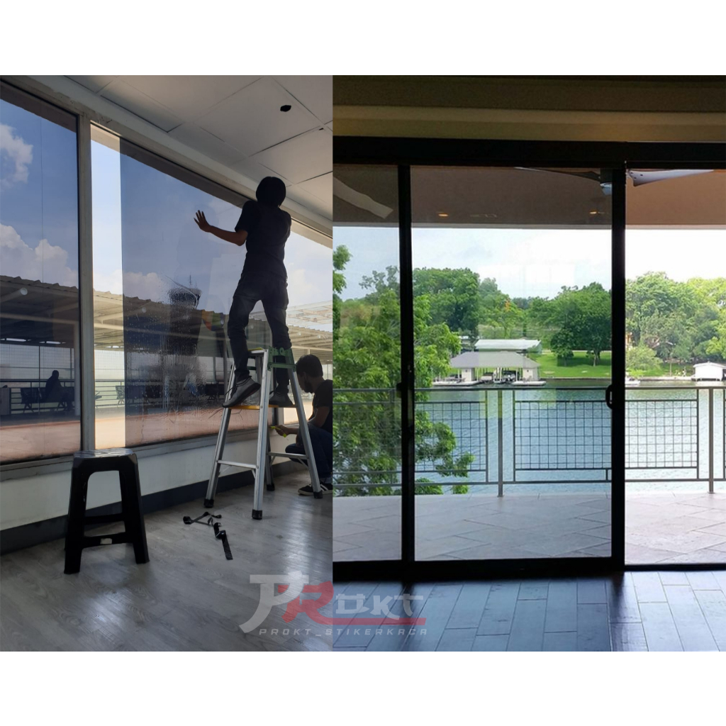 HOT DEALS Stiker Kaca Film Jendela Rumah Kaca Film Mobil Riben Warna Hitam 40% 60% 80% Kaca film