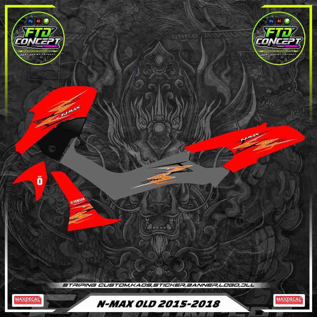 CUTTING NMAX OLD STIKER NMAX LAMA CUTTING STICKER NMAX OLD