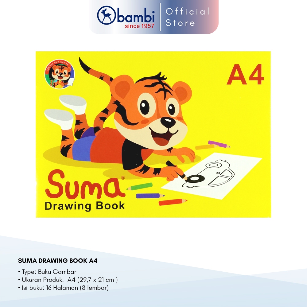 

Bambi x Suma Buku Gambar / Drawing Book Ukuran A4 Original