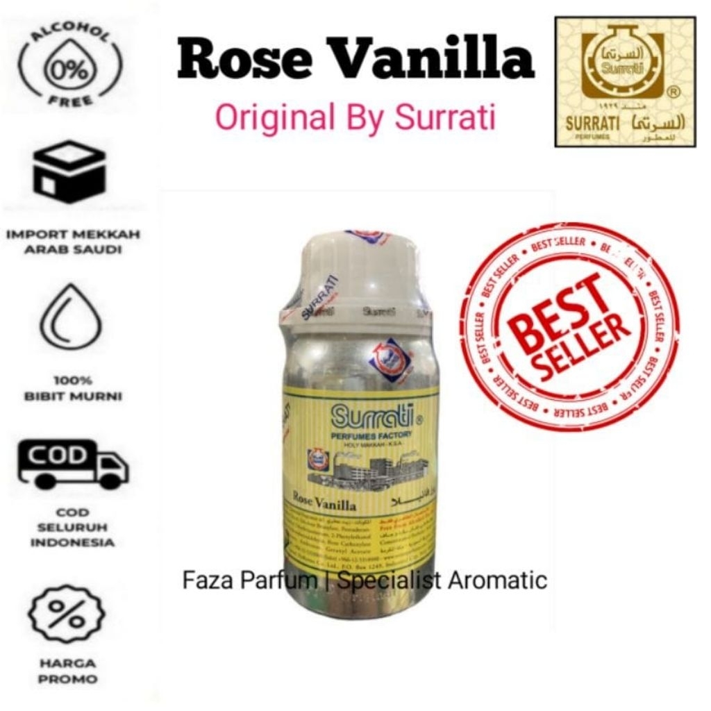 PARFUM ARAB ROSE VANILLA BY SURRATI SEGEL