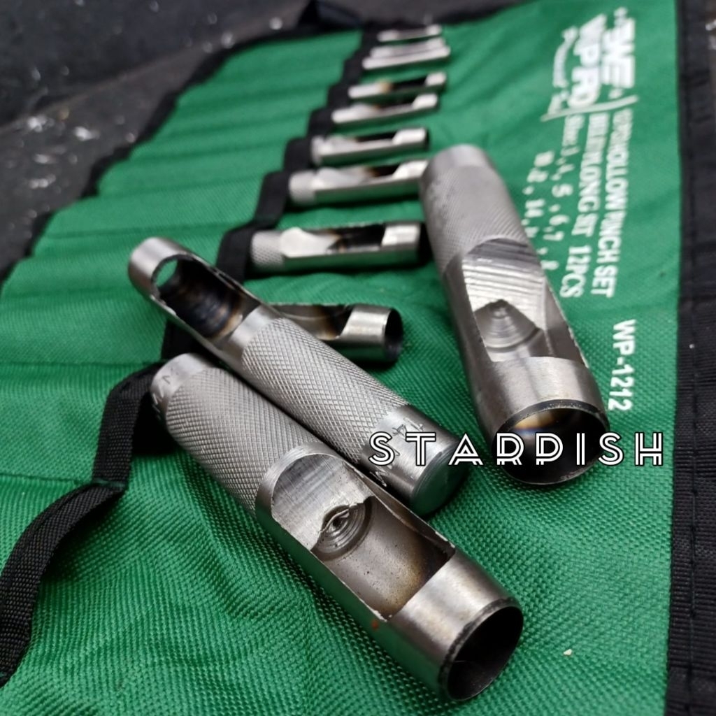 

Hollow Punch Set Plong 3 - 19 Mm 12 PCS WIPRO Alat Pembolong Gasket Kulit