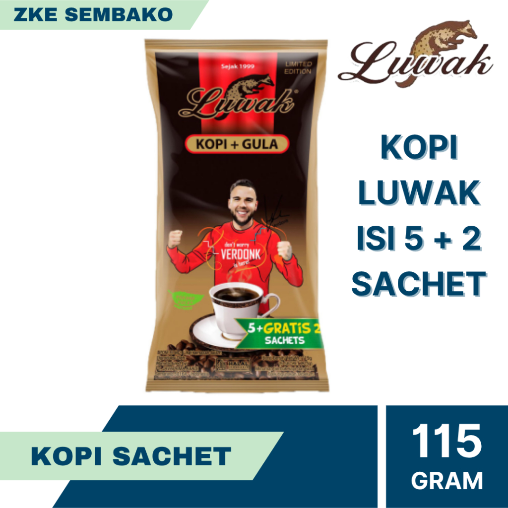 

Kopi Luwak Plus Gula Bag Isi 7 Sachet