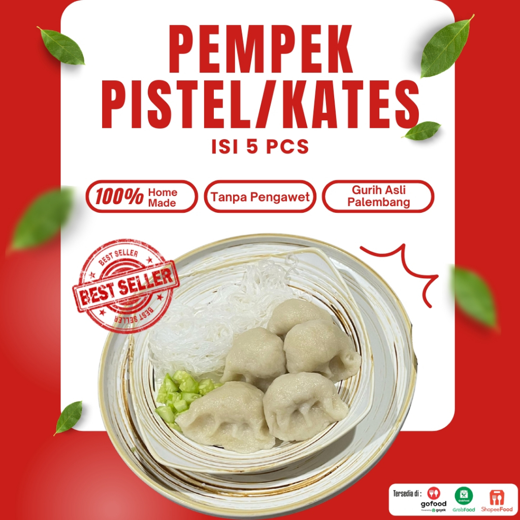 

Pempek Pistel(Kates) Ikan Tenggiri Asli 5pcs + Cuko – Frozen Food Khas Palembang