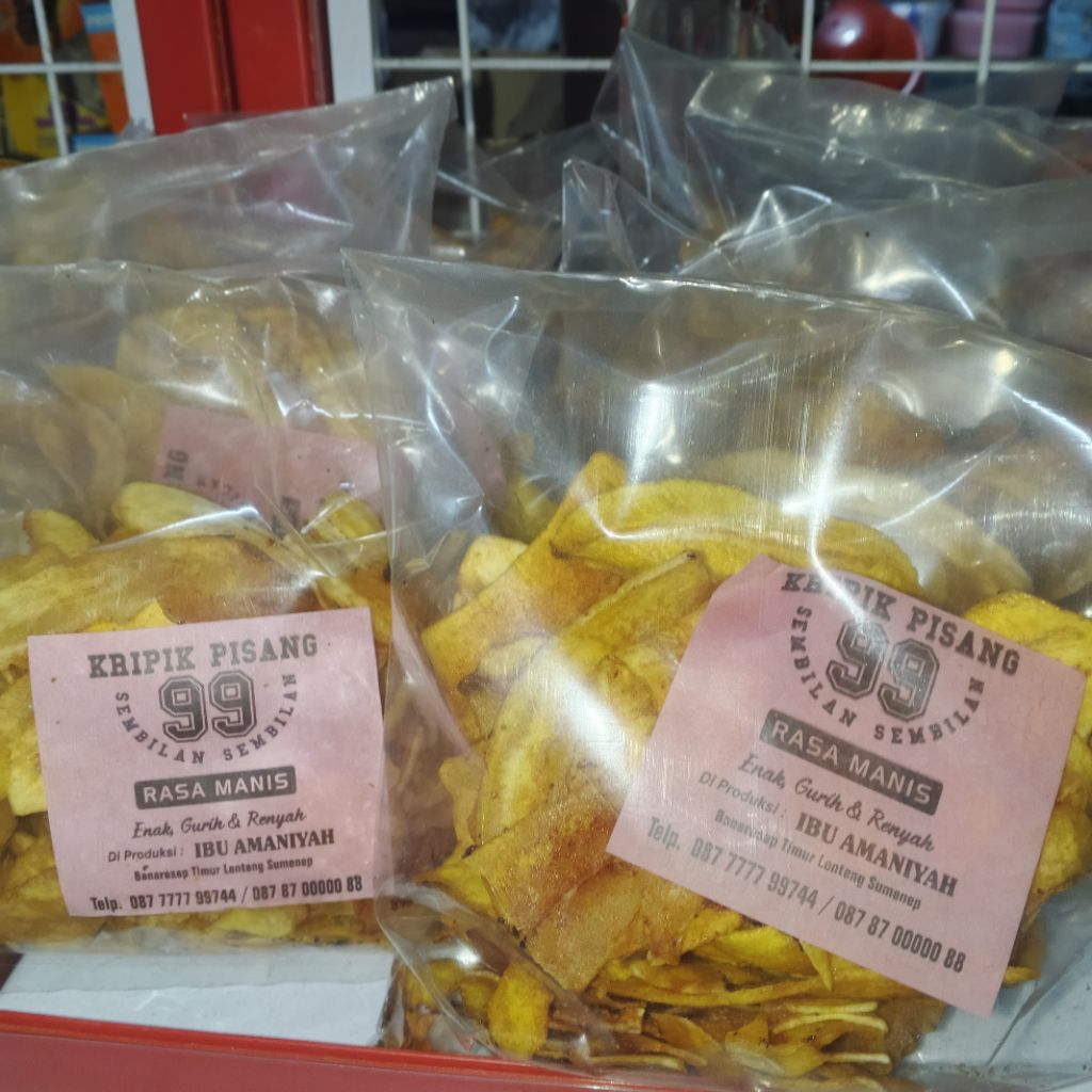 

kripik pisang manis Madura sumenep