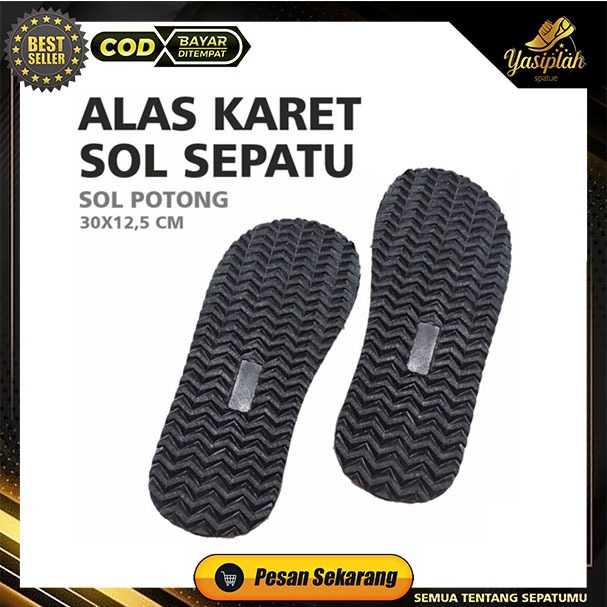 alas karet sol tambal sepatu sandal sol potong
