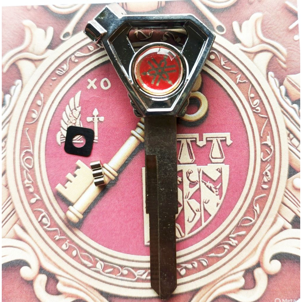 BAHAN KUNCI DUPLIKAT VARIASI WARNA MERAH MOTOR YAMAHA NMAX / FINO / AEROX / SOUL GT / XEON