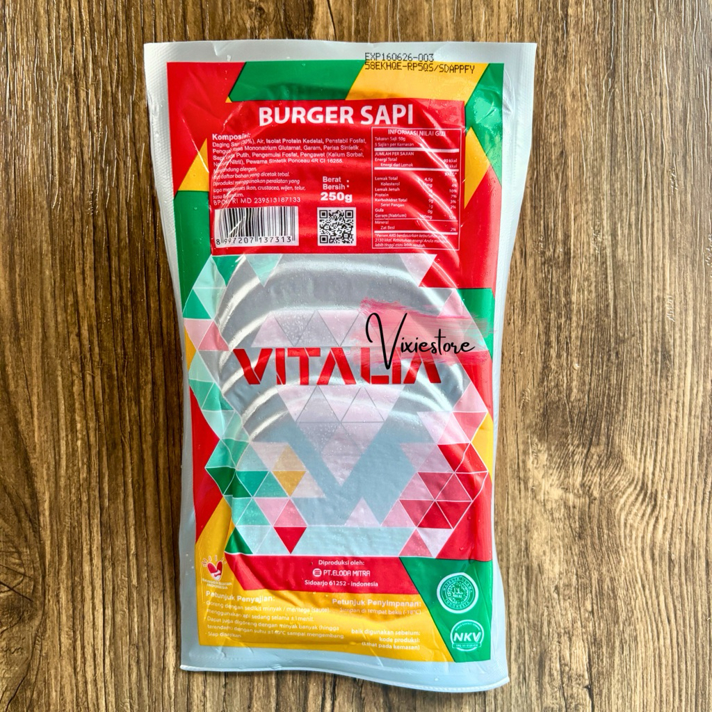 

Vitalia Beef Daging Burger Sapi Isi 10