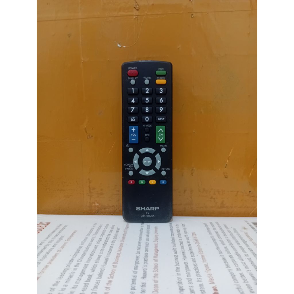 REMOTE TV SHARP SERI GB175WJSA ORIGINAL