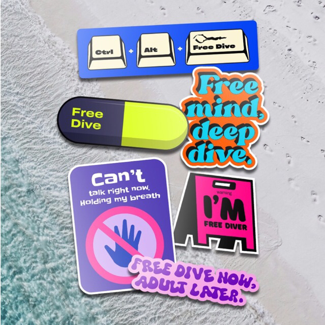 

Sticker Freedive Club Kelelep Vol 2