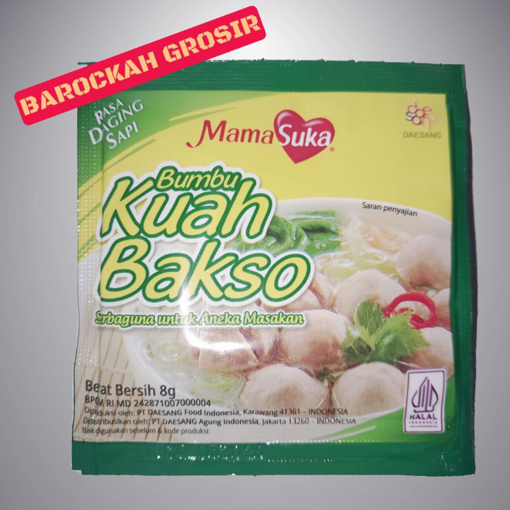 

Kuah Bakso Mamasuka 8gram (pcs)