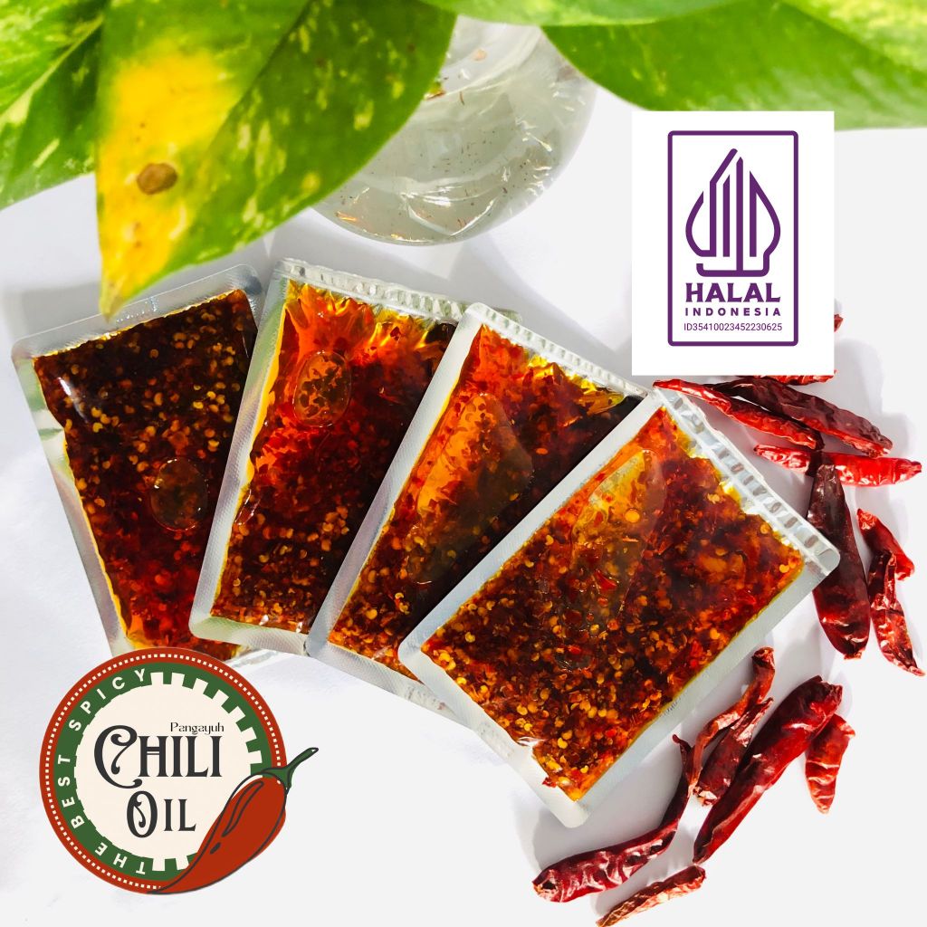 

Pangayuh Chili oil halal sachet 20-25gr| Extra pedas cocok untuk berbagai makanan