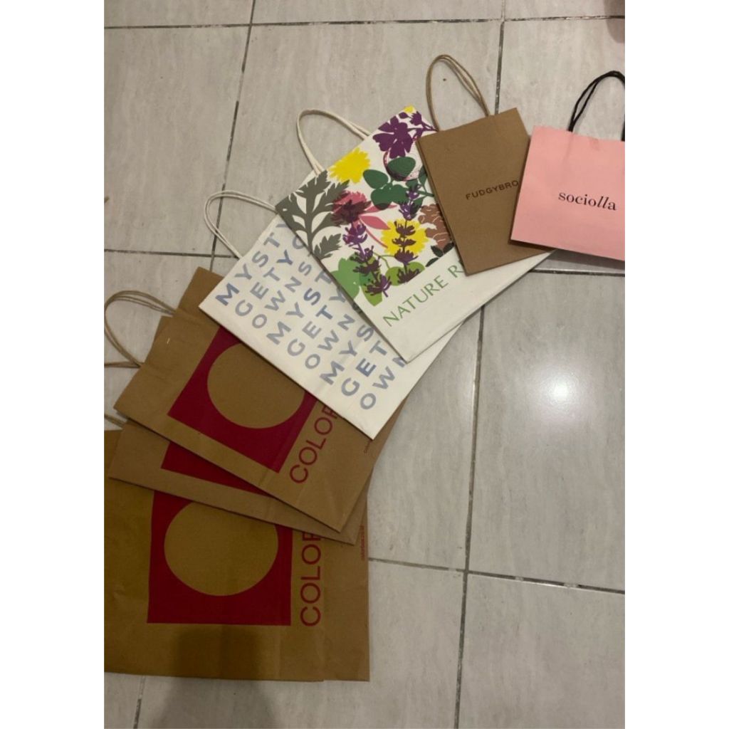 

[PRELOVED] paperbag | paperbag colorbox | paperbag sociolla | paperbag MyStyle | paperbag nature republic | paperbag pudgybro | paperbag uniqlo | paperbag eiger | paperbag miniso