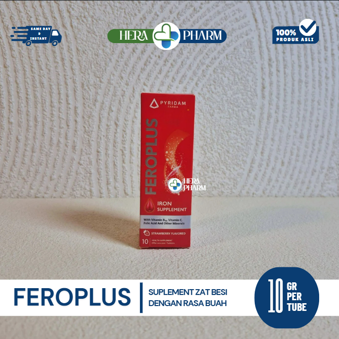 FEROPLUS | Rasa Strawberry |  Suplemen Zat Besi Ibu Hamil