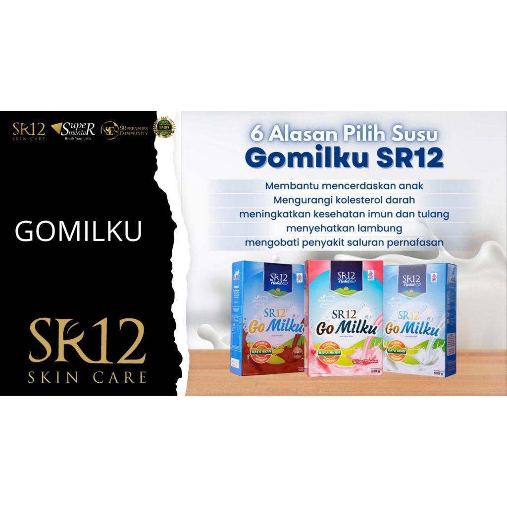 

SUSU GOMILKU SR12 KAMBING ETAWA PREMIUM/SUSU HERBAL
