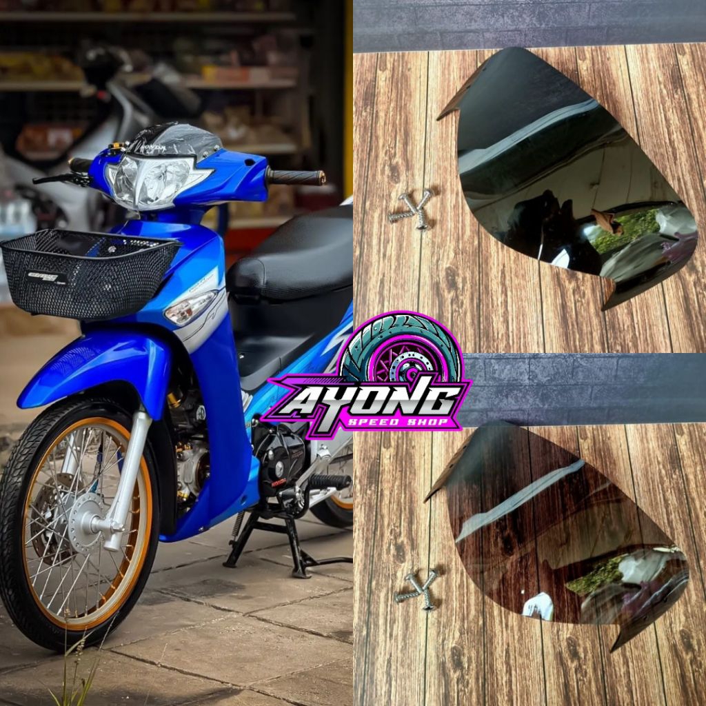 Visor variasi Honda Supra x 125 old plus baut crom variasi kualitas terbaik