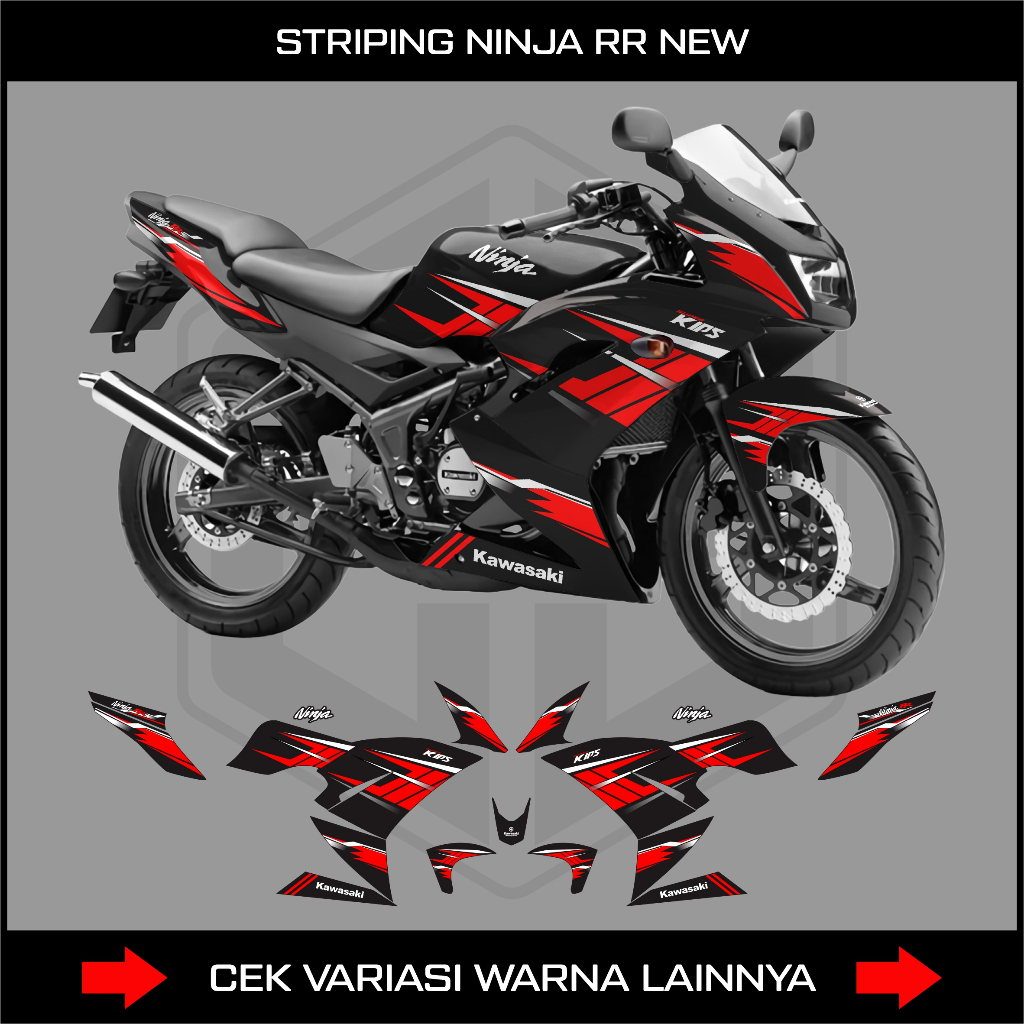 STRIPING STIKER NINJA RR 150 SE 2014 / DECAL VARIASI KAWASAKI NINJA 150 RR SE