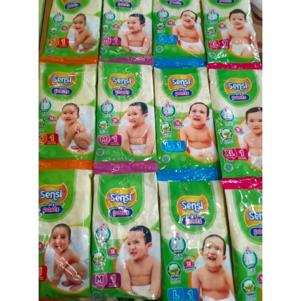 [Pampers] Sensi Baby Pants S/M/L/XL Satuan