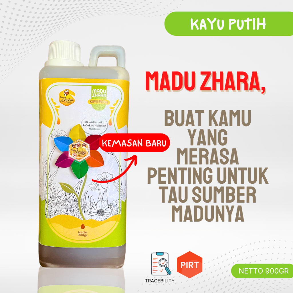 

Madu Kayu Putih 900gr Zhara Honey - Madu Asli Murni Pure Raw Honey