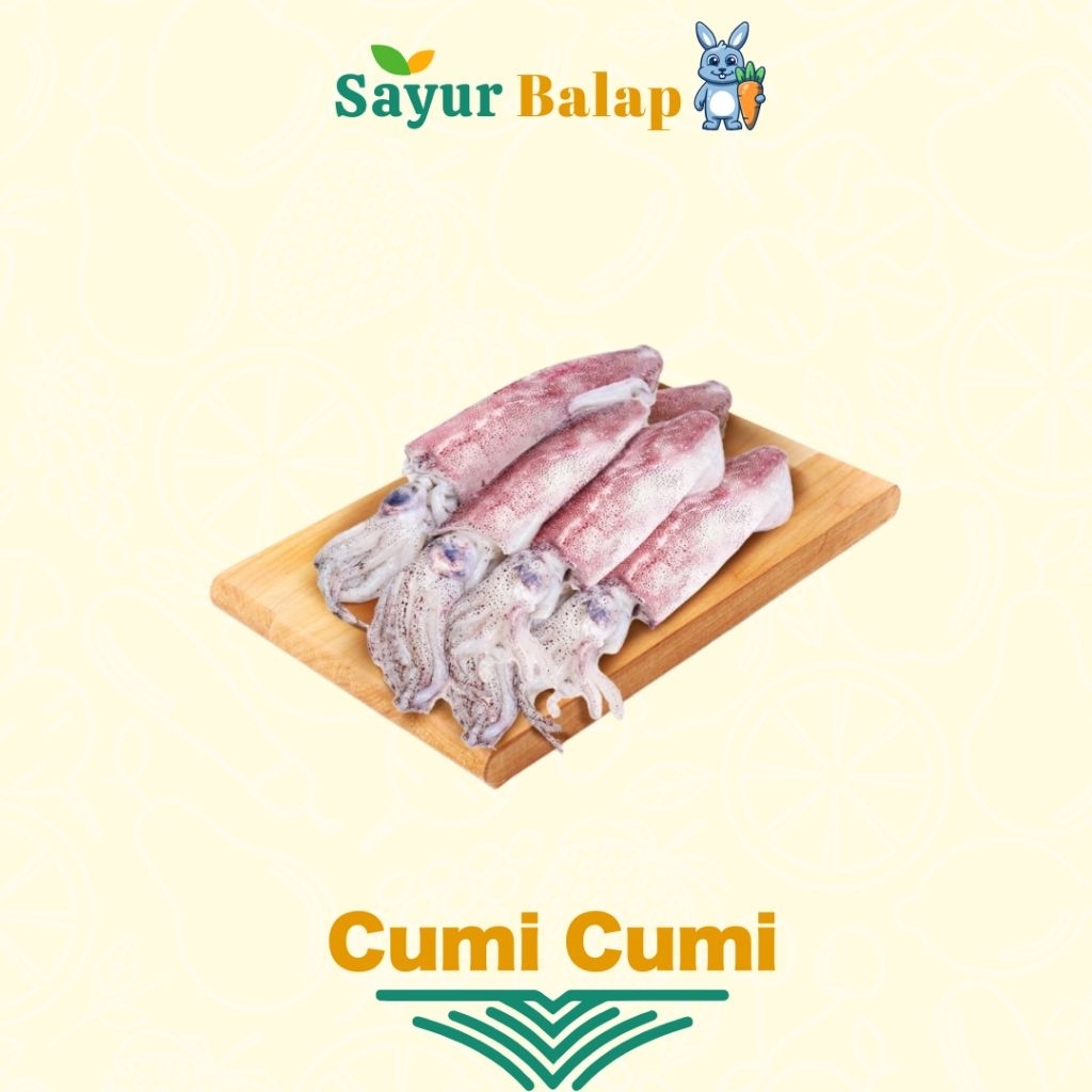 

Cumi-Cumi - Fress- 250 Gram - Sayur Balap Lampung