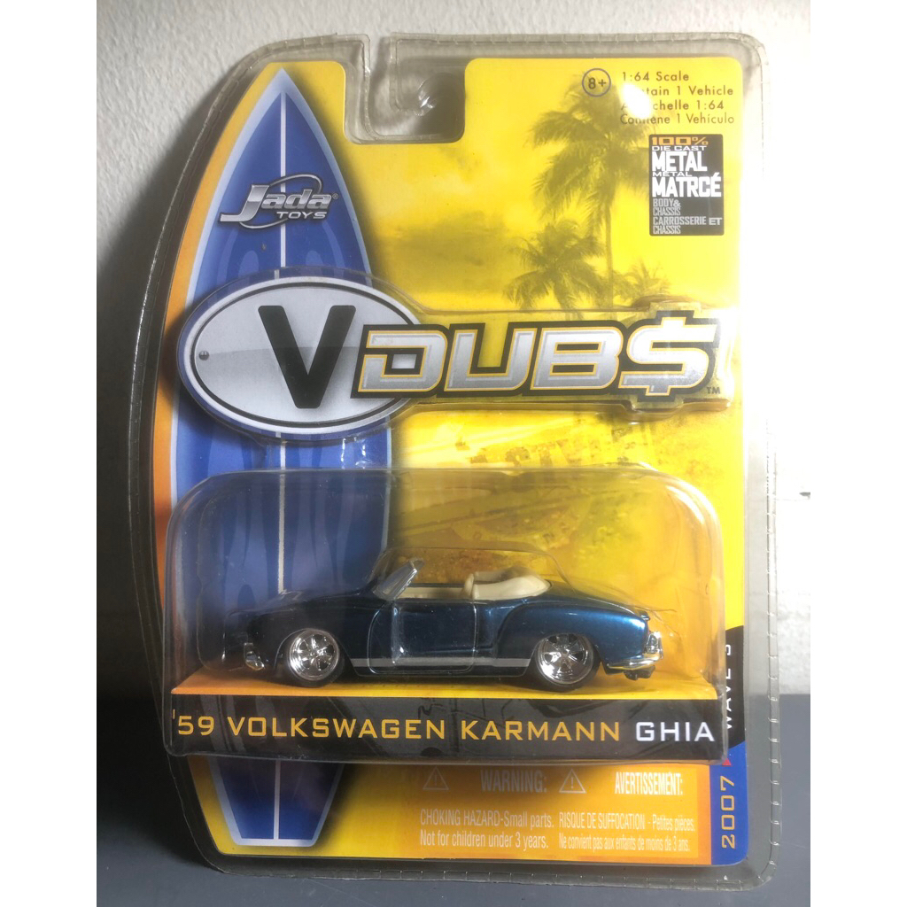 Jada Vdubs 1959 Volkswagen Karmann Ghia 1/64