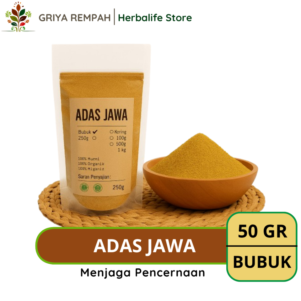 

ADAS JAWA BUBUK 50 GRAM Premium – Jamu Ijo Pedas Ramuan Rempah Herbal Kering Tradisional untuk Pencernaan Sehat Simplisia Foeniculum vulgare
