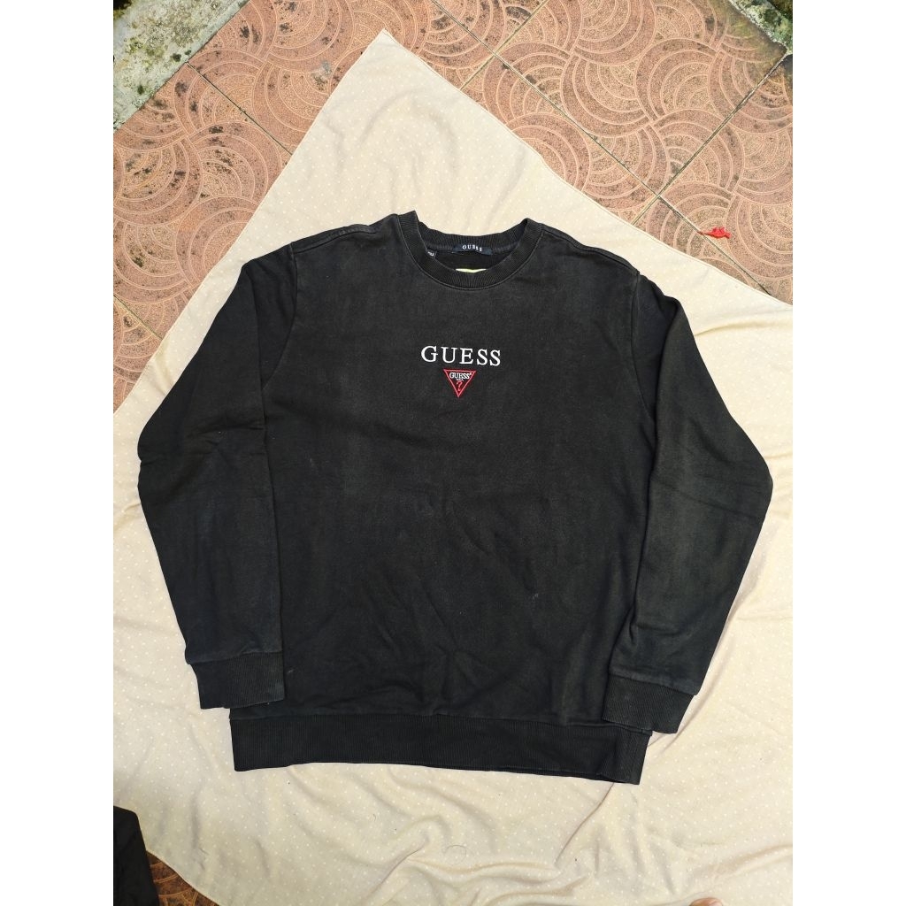 Crewneck GUESS Black Wash
