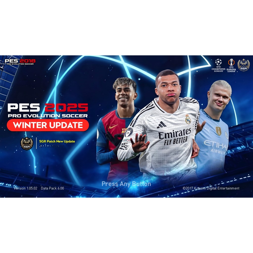 PES 2018 SGR PATCH WINTER FINAL UPDATE PS4 HEN VIA EMAIL