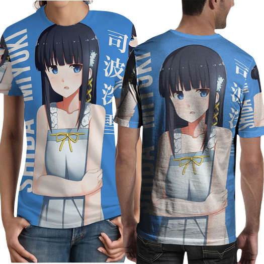 Kaos Miyuki Shiba Tshirt Fullprint Unisex Casual Bahan Polyester Jersey [PO 3 HARI]
