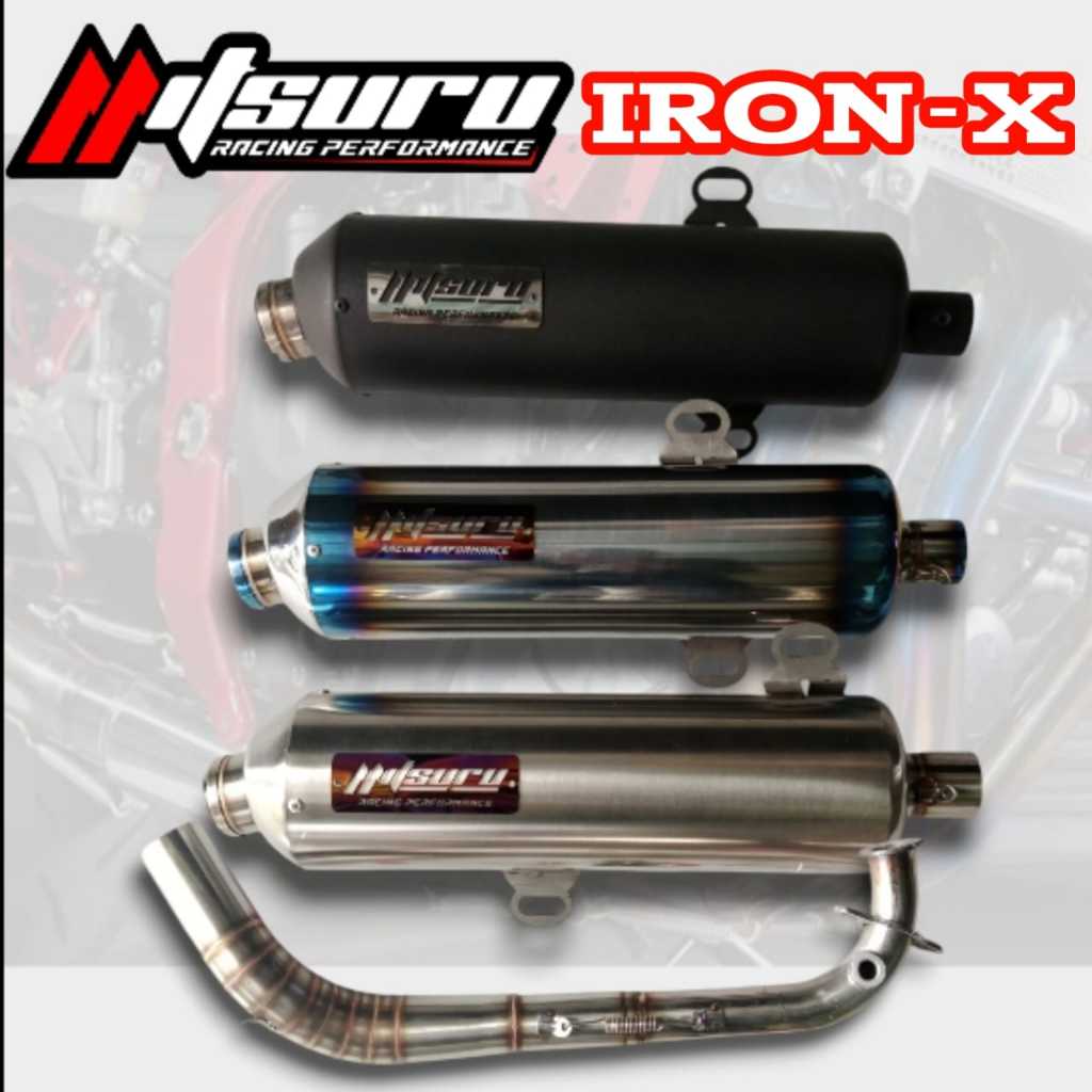 Knalpot Standar Racing Vario New Old Aerox pcx nmax alpha sarful inlet 38 Ori MITSURU type IRON X